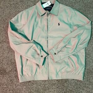 Polo By Ralph Lauren Jacket Men's Cropped Vintage Khaki Preppy Light weight